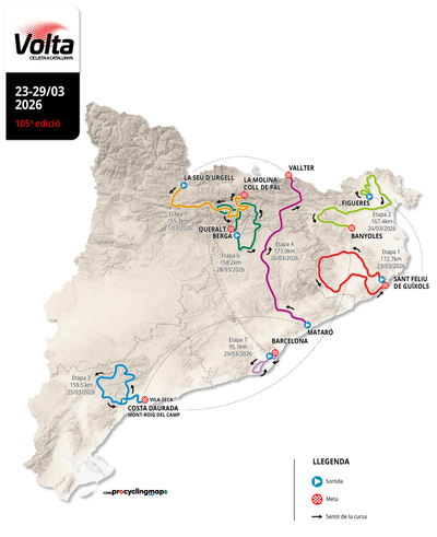 Volta a Catalunya 2026 route