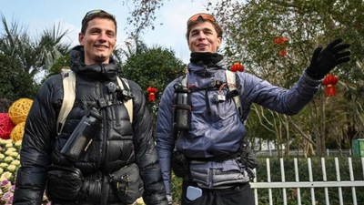 'Great adventure': French duo reach Shanghai after 518-day walk across 16 countries