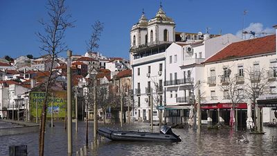 Emergency worker killed in Portugal as Storm Marta passes over Iberian peninsula
