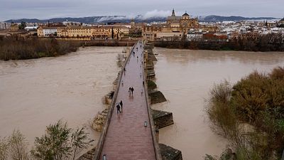 Storm aftermath: aerial footage shows widespread flooding in Spain’s Andalusia