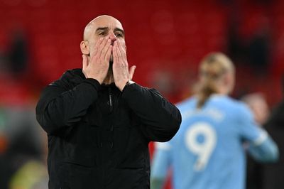 Pep Guardiola issues Man City title challenge after late win keeps pressure on Arsenal