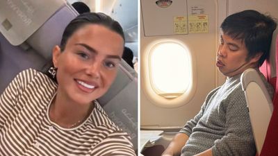 Mom of 2 shows what it’s like to be a dad on a plane. Now people are turning on her for defending her husband: ‘May this marriage NEVER find me’