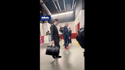 Drake Maye Looked Ready to Handle Business Upon Arrival to Super Bowl LX