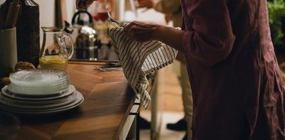 Why are new tea towels worse at drying dishes than older ones?