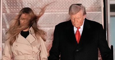 Melania Trump’s Perfectly Polished Appearance Slips As The Wind Uncovers A Hidden Secret