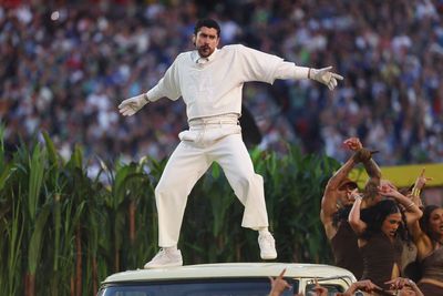 Bad Bunny delivers love letter to Puerto Rico – and a message to America – with dazzling Super Bowl halftime show