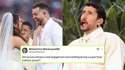 Bad Bunny Confirms The Wedding During His 2026 Super Bowl Halftime Show Was Real