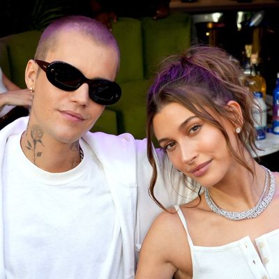 Hailey Bieber Scores a Super Bowl Outfit Three-Peat in a Fur Coat and Jeans