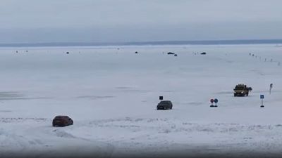 Ice road opens between Estonia's largest islands as ferries struggle with sea ice
