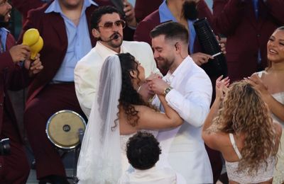 Bad Bunny married couple at Super Bowl after he was invited to their wedding