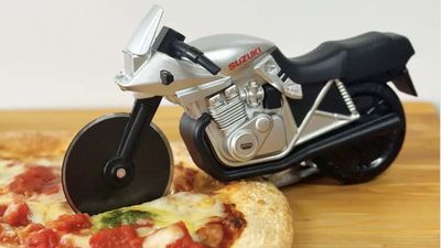 Now You Can Cut Your Pizza The Suzuki Way. With A Katana