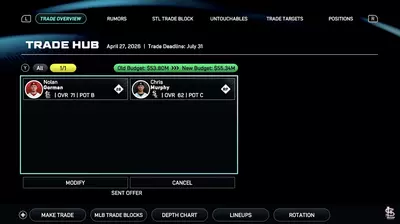 MLB The Show 26 Nintendo Switch Trailer Has Some Franchise Mode Tidbits