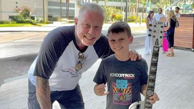 “He told him to keep playing and never stop”: The heartwarming moment James Hetfield met a 10-year-old superfan