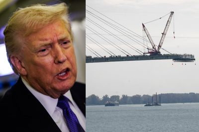 Trump bizarrely claims China will ‘terminate all ice hockey in Canada’ in threat to block new border bridge