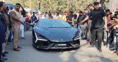 CCTV Footage Surfaces After Lamborghini Crash on Kanpur VIP Road, Businessman’s Son Named Accused