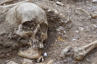 Viking Age mass grave unearthed near Cambridge with remains of ‘extremely tall’ man who had brain surgery