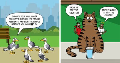 These Comics Perfectly Sum Up What It’s Like Sharing A Home With Cats And Dogs (96 New Comics)