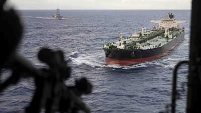 US boards Venezuela-linked oil tanker in the Indian Ocean after pursuit from Caribbean