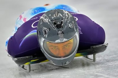 Faces of fearlessness: Skeleton helmets at the Milan Cortina Winter Olympics, in photos