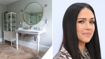 Jessica Alba’s Neutral Bathroom Is Such a Serene Space, It’s Made Me Want to Ditch Color and Pattern Completely