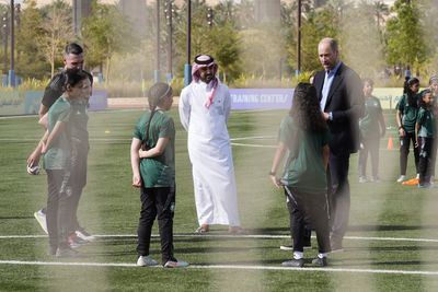 William challenged over Andrew during Saudi Arabia visit