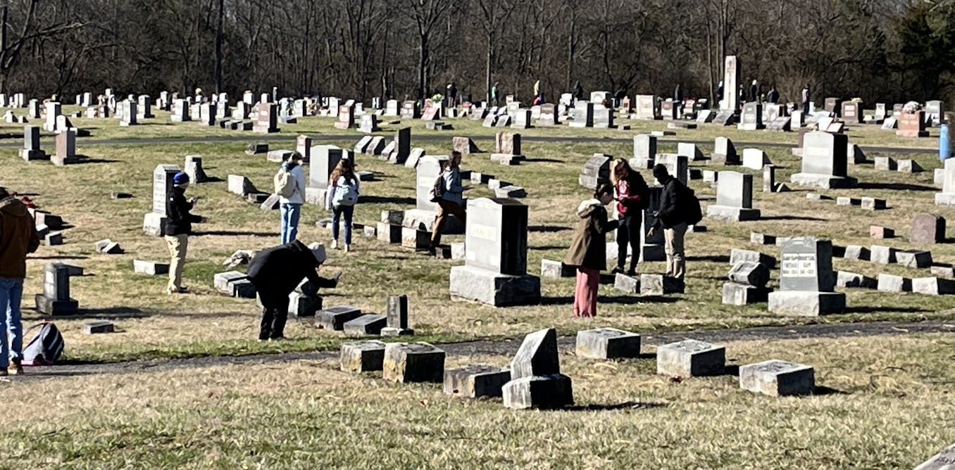 Cemetery Raking Mapping cemeteries for class – how students used…