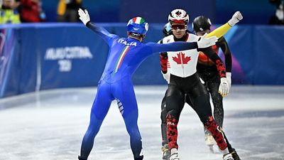 Italian Speedskater Had the Most Hilariously Arrogant Celebration After Winning Gold