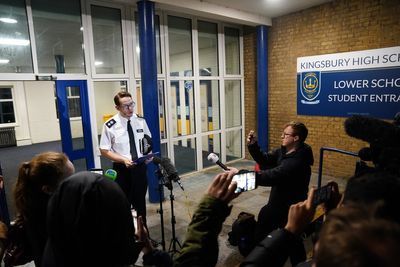 School stabbings latest LIVE: Police quiz boy, 13, as 'hero' victim hailed for pulling alarm during attack in north London
