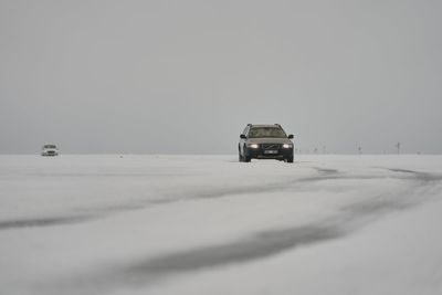 Take a ride across frozen sea on Estonia's ice road