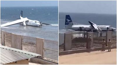Plane with 55 on board crashes after takeoff in Somalia; all survive — watch