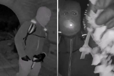 ‘Armed’ masked man outside Nancy Guthrie’s home filmed on doorbell camera