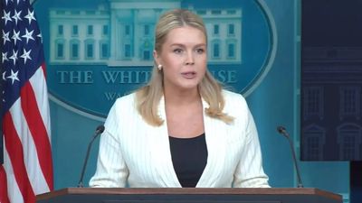 Karoline Leavitt asked about White House's 'social media problem’ after ape and genocide posts were removed