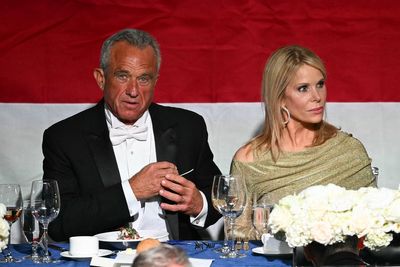 Cheryl Hines uses Joe Rogan podcast to slam media portrayal of husband RFK Jr and says the antivaxxer doesn’t want to ‘hurt people’