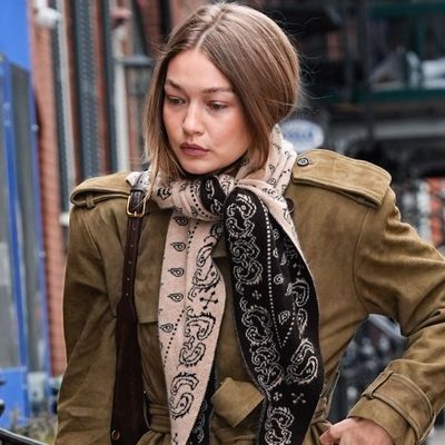 Gigi Hadid's Suede Trench Coat Proves Wool Isn't the Only Winter Outerwear Option