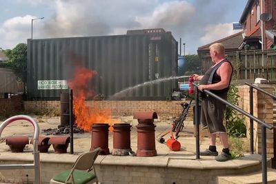Yorkshire drug dealer filmed himself testing homemade flamethrower in back garden