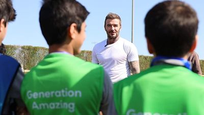 'Bend It Like Beckham' for real as football legend joins students on the pitch in Doha