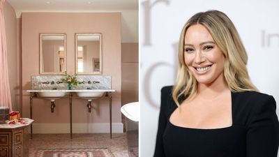 Think Pink Is Too Juvenile for Serious Interiors? Hillary Duff’s Chic Bathroom Challenges Everything You Thought About the Color
