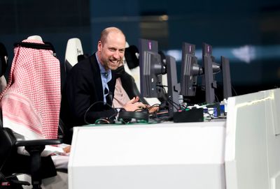 Prince of Wales competes in Rocket League at EWC Arena during Riyadh Visit