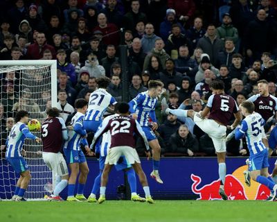 Milner reaches milestone but Brighton’s misery goes on after late Villa strike