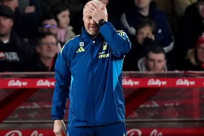 Sean Dyche appears resigned to his fate as he reacts to Nottingham Forest fan anger