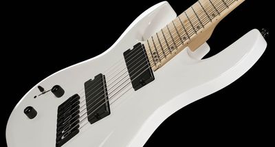 Harley Benton just dropped an 8-string for southpaw players that has a multi-scale build, high-gain humbuckers – and it offers change from 300 bucks