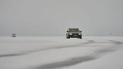 Estonians drive on ice road across frozen sea: What's behind the cold weather?