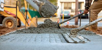 Polymers from earth can make cement more climate-friendly