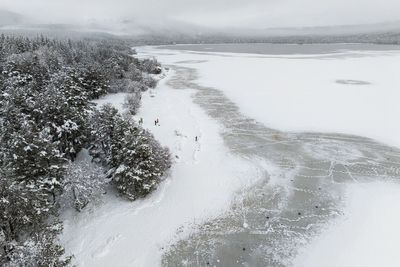 Yellow warning for snow and ice in force as Arctic air freezes Britain