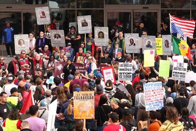 ‘Standing up for our workers’: US unions raise thousands for victims of ICE crackdown