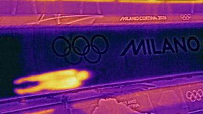 Now that's a cool photo! Getty Images is using thermal imaging cameras to get creative at the Winter Olympics