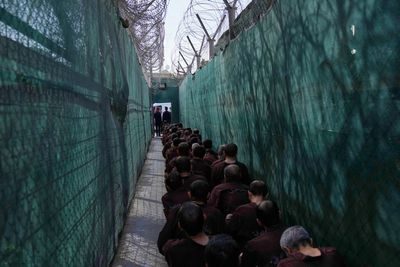 Photos of Islamic State suspects interrogated at Baghadad prison before trials