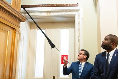 Among the Capitol press corps, look for Frederick Douglass