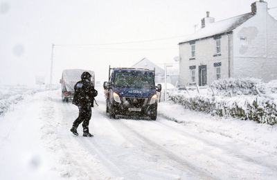 UK weather warnings for snow and ice in place as Met Office says travel disruption likely