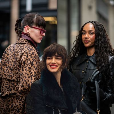 The Best New York Fashion Week Beauty Street Style Looks Are All About Bold Bangs and Crimson Lips